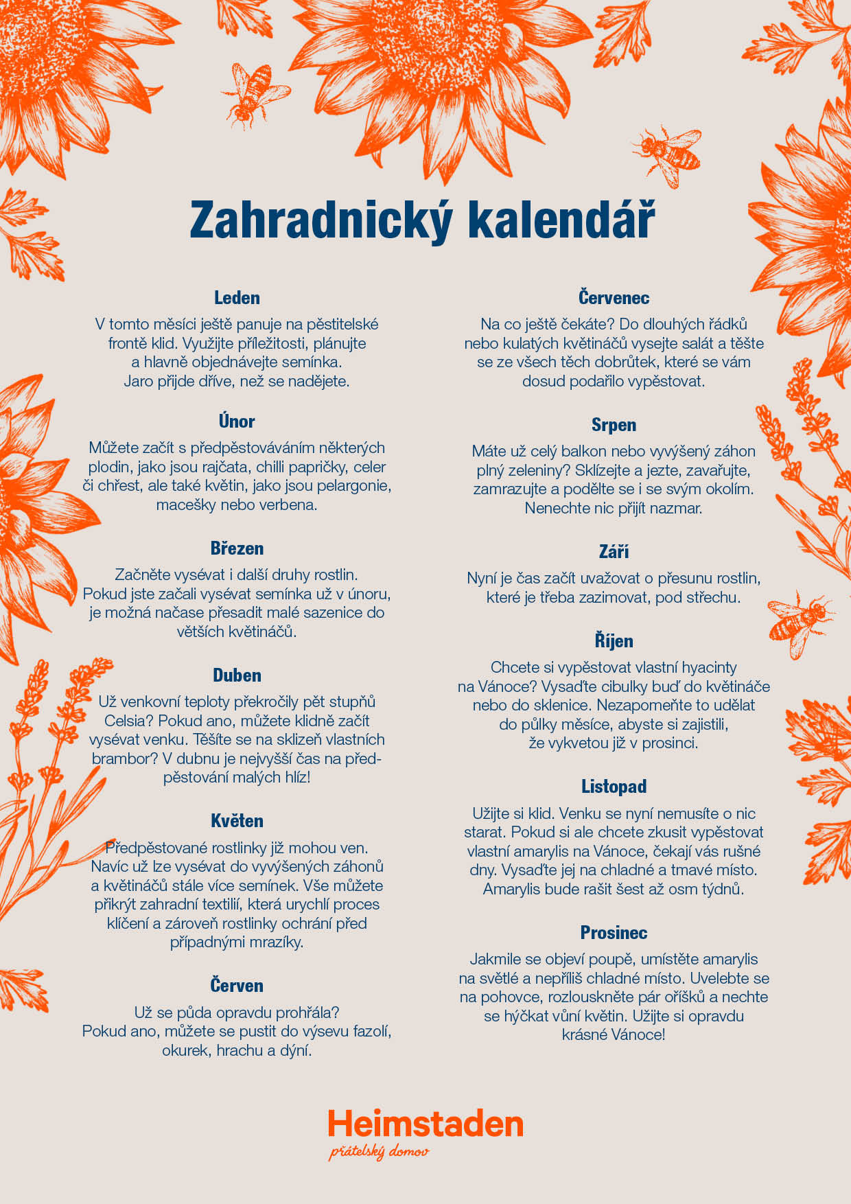 Heimstaden zahradnický kalendář